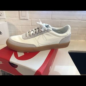 Nike size 9.5 killshot leather shoes white